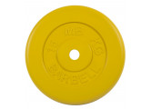 Диск обрезиненный d26мм MB Barbell MB-PltC26-15 15 кг желтый
