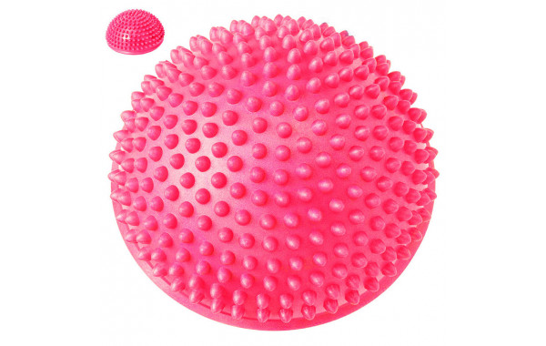 Полусфера массажная круглая надувная Sportex C33513-4 (розовый) (ПВХ) d-16 см 600_380