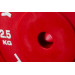 Диск технический 2,5кг, пластиковый, D450мм, красный YouSteel 75_75