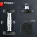Гантель круглая обрезиненная 2,5 кг UnixFit PRO DBRND2_5PBKx2 2 шт 75_75