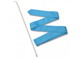 Лента гимнастическая с палочкой 50см, 4м, пластик, металл, полиэстер СЕ4-LB голубой