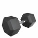 Гантель гексагональная обрезиненная 25 кг UnixFit DBHEX25x2 2 шт 75_75