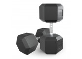 Гантель гексагональная обрезиненная 50 кг UnixFit DBHEX50x2 2 шт