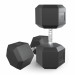 Гантель гексагональная обрезиненная 50 кг UnixFit DBHEX50x2 2 шт 75_75