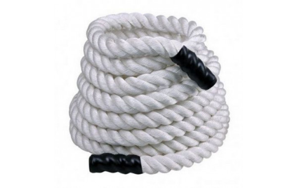 Тренировочный канат 9 м Perform Better Training Ropes 4087-30-White 12 кг, диаметр 5 см, белый 600_380