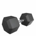 Гантель гексагональная обрезиненная 22,5 кг UnixFit DBHEX22_5x2 2 шт 75_75