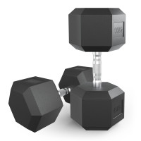 Гантель гексагональная обрезиненная 45 кг UnixFit DBHEX45x2 2 шт