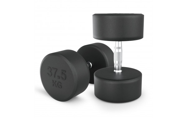 Гантель круглая обрезиненная 37.5 кг UnixFit PRO DBRND37_5PBKx2 2 шт 600_380