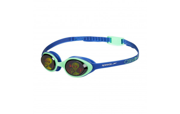 Очки для плавания детские Speedo Illusion 3D Print Jr 8-11597C620A голографические линзы, зеленая оправа 600_380