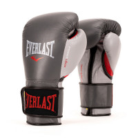Боксерские перчатки Everlast Powerlock 12 oz сер/красн. P00000600