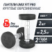 Гантель круглая обрезиненная 2,5 кг UnixFit PRO DBRND2_5PBKx2 2 шт 75_75
