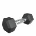 Гантель гексагональная обрезиненная 2,5 кг UnixFit DBHEX2_5x2 2 шт 75_75