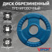Диск Олимпийский 2,5кг, обрезиненный цветной с ручками V-Sport LC-2.5 75_75