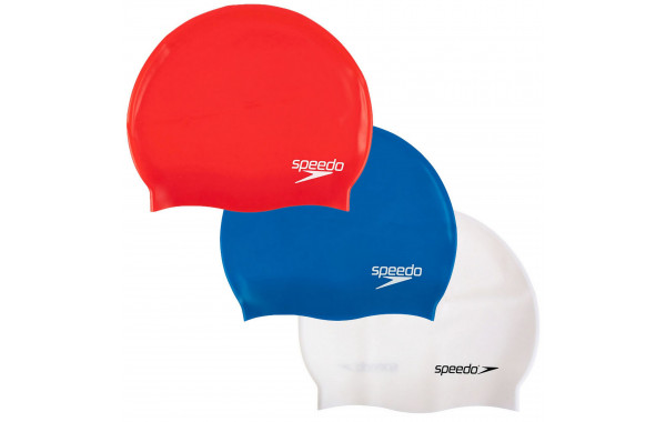 Шапочка для плавания детская Speedo Plain Flat Silicone Cap Jr 8-709931959 3 цвета в ассортименте 600_380