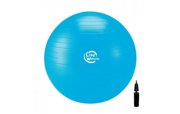 Гимнастический мяч Lite Weights 1867LW (75см, антивзрыв, с насосом) 600_380