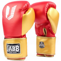 Перчатки боксерские (иск.кожа) 12ун Jabb JE-4081/US Ring красный\золото