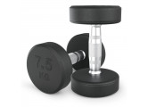 Гантель круглая обрезиненная 7,5 кг UnixFit PRO DBRND7_5PBKx2 2 шт