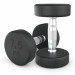 Гантель круглая обрезиненная 7,5 кг UnixFit PRO DBRND7_5PBKx2 2 шт 75_75