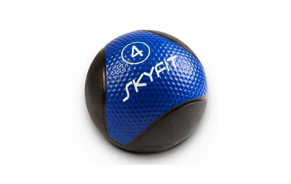 Медицинский мяч 4 кг SkyFit SF-MB4k черный-синий 600_380