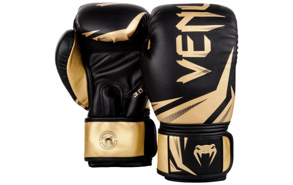 Перчатки Venum Challenger 3.0 03525-126-8oz черный\золотой 600_380
