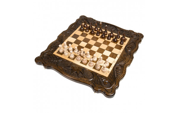 Шахматы + нарды Haleyan резные Корона 50 kh119 600_380