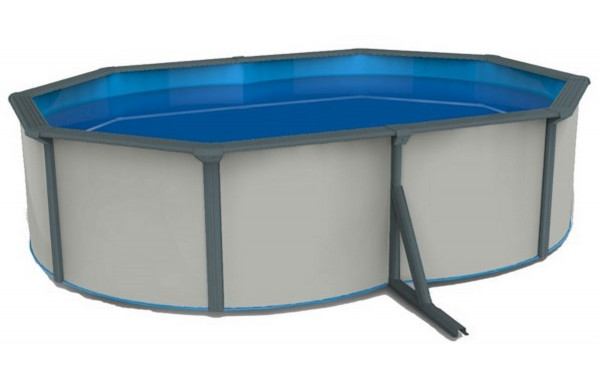 Морозоустойчивый бассейн Poolmagic White овальный 910x460x130 см Premium 600_380