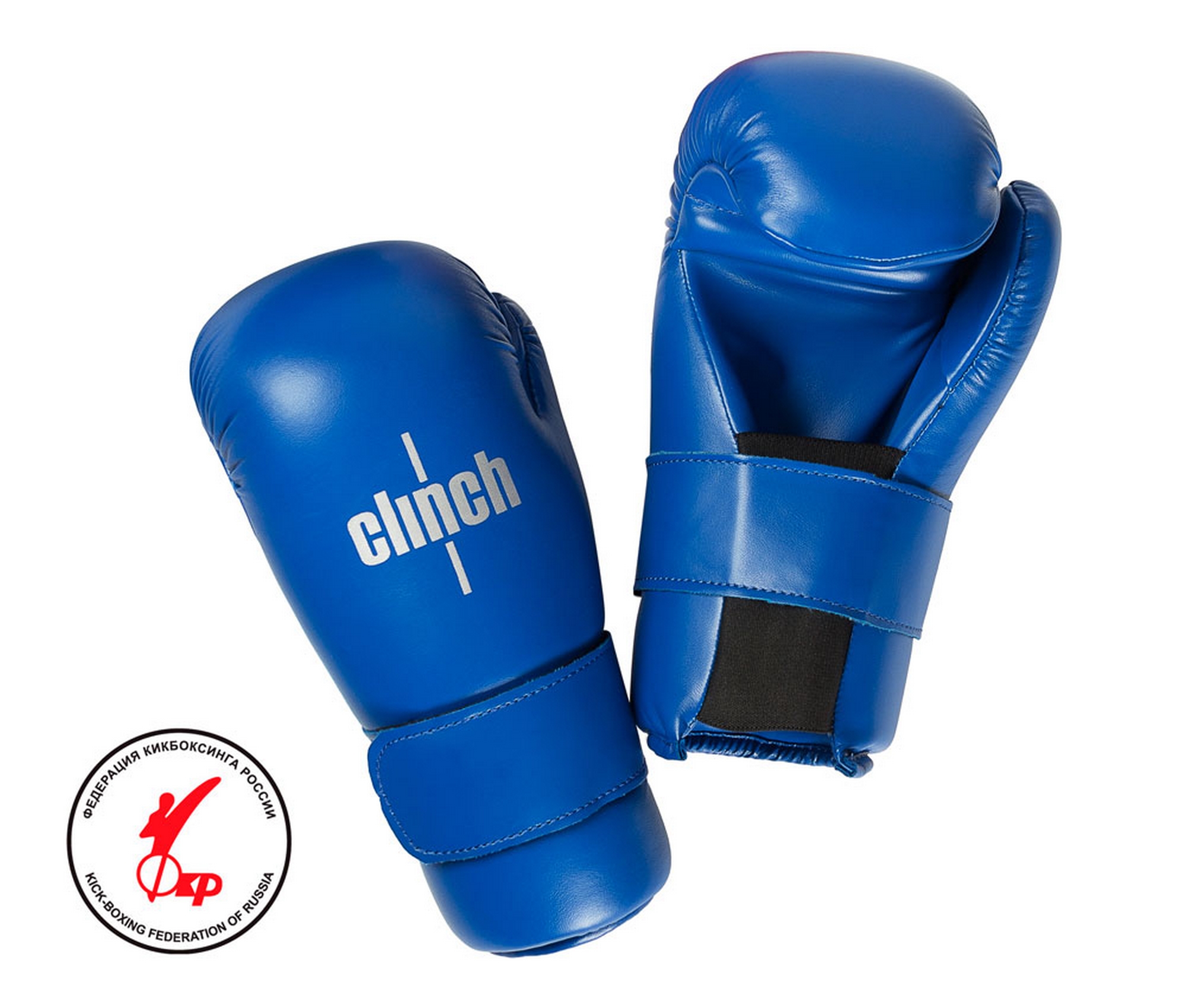 Перчатки полуконтакт Clinch Semi Contact Gloves Kick C524 синий 2000_1700