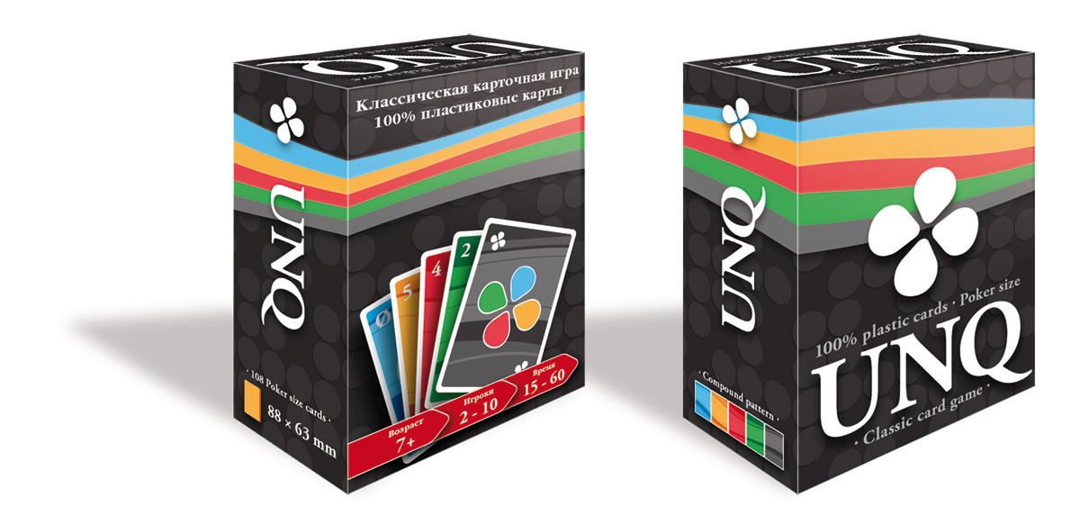 Карточная игра Unique (UNO с картами 100% пластик) unq 1200_582
