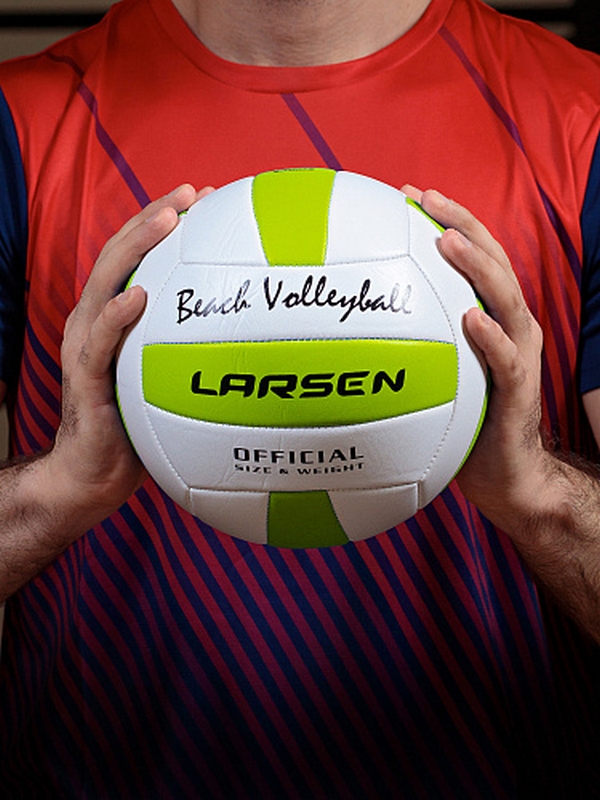 Мяч волейбольный пляжный Larsen Beach Volleyball Green р.5 600_800