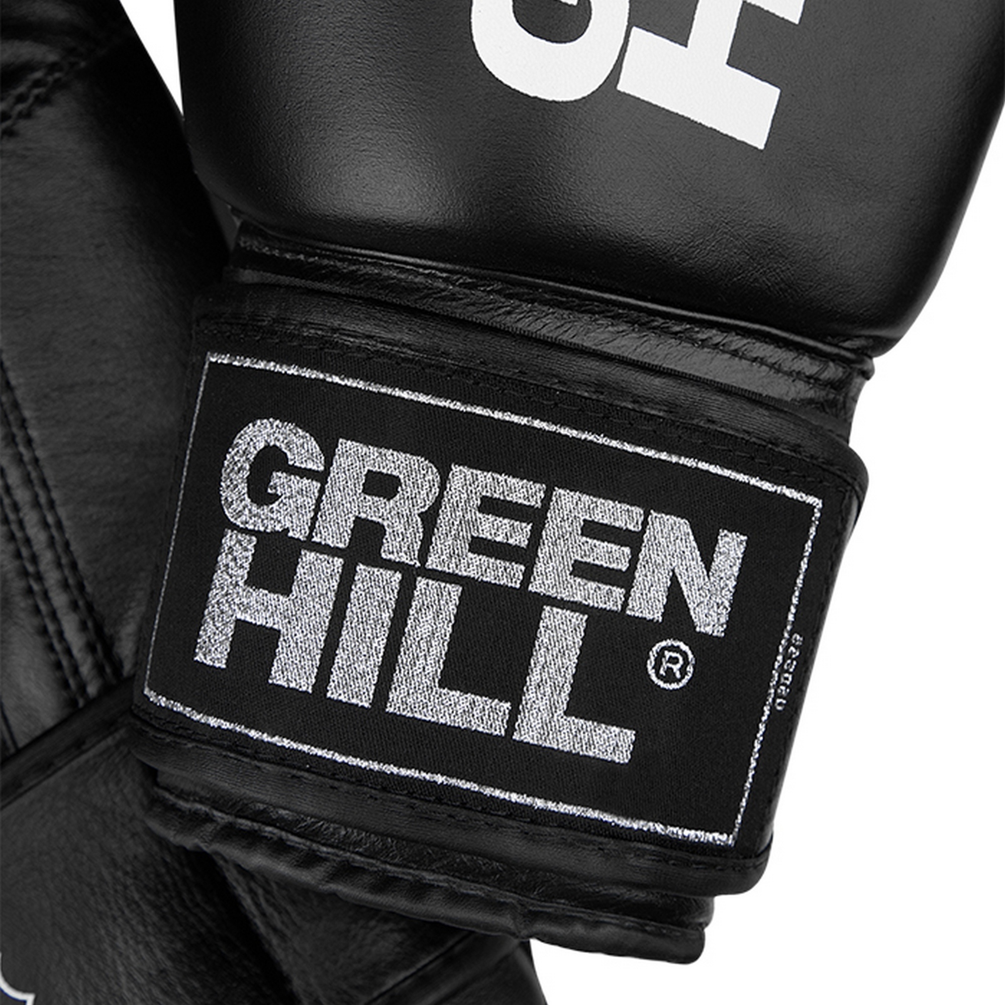 Боксерские перчатки Green Hill GYM BGG-2018RU1 черный 2000_2000