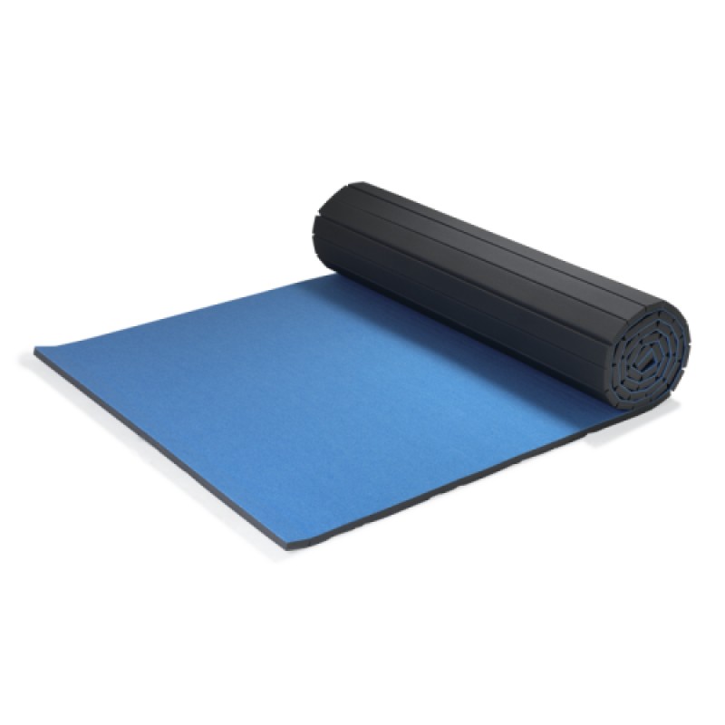 Мат сворачиваемый SPIETH Gymnastics Flexiroll 6х2 м, 40 мм толщиной, цвет-синий 3900304 800_800