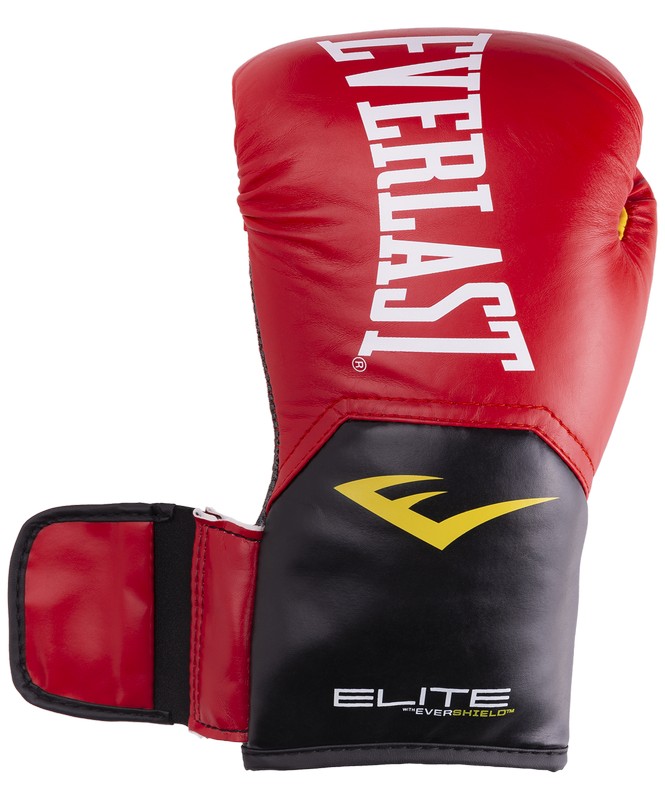 Перчатки боксерские Everlast Elite ProStyle P00001243, 12oz, к/з, красный 665_800