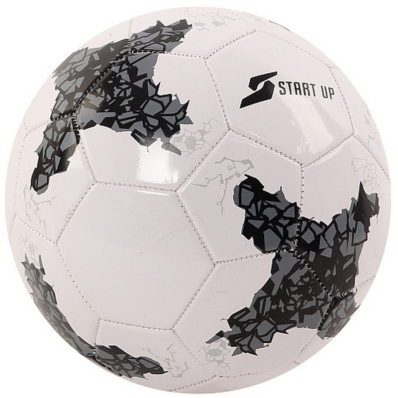 Мяч футбольный для отдыха Start Up E5125 р.5 белый 800_800
