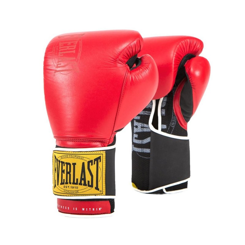 Боксерские перчатки Everlast 1910 Classic 14oz красный P00001707 800_800