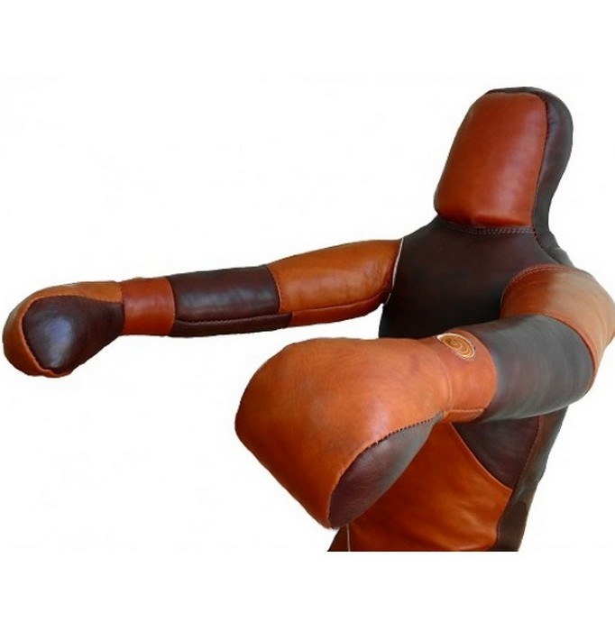 Манекен борцовский Hercules профессиональный двуногий кожаный 5335 682_700