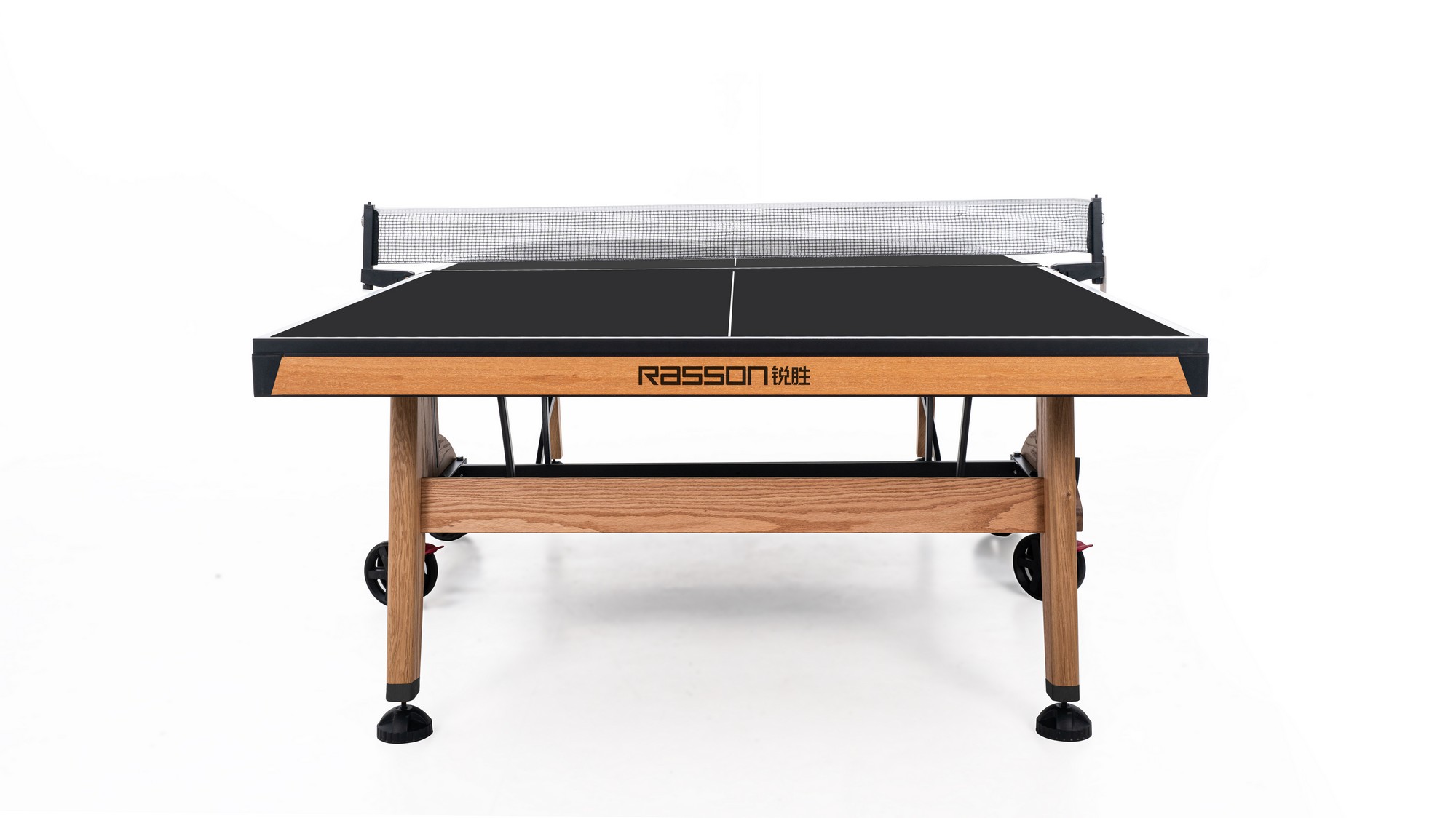Теннисный стол складной для помещений Rasson Premium T03 Indoor 51.235.01.0 натуральный дуб 2000_1124