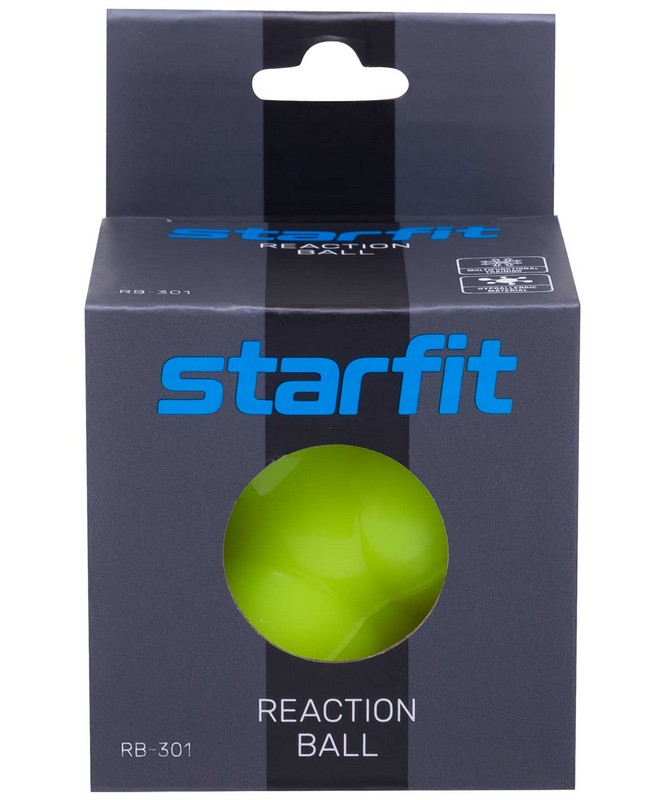 Мяч реакционный Pro Star fit RB-301ярко-зеленый 665_800