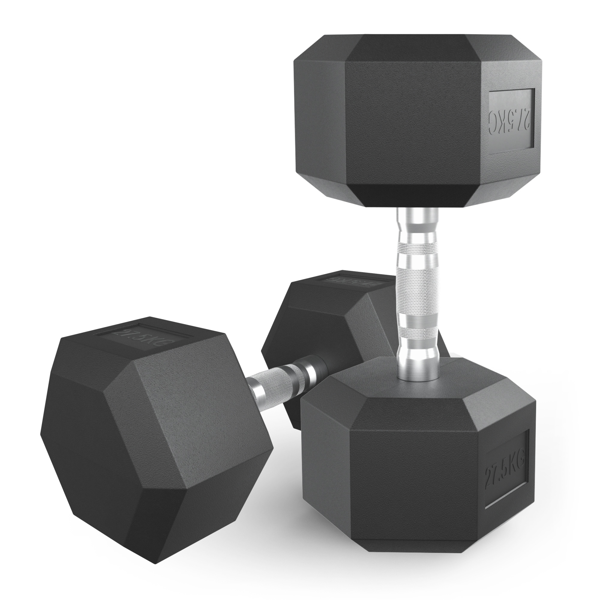 Гантель гексагональная обрезиненная 27,5 кг UnixFit DBHEX27_5x2 2 шт 2000_2000