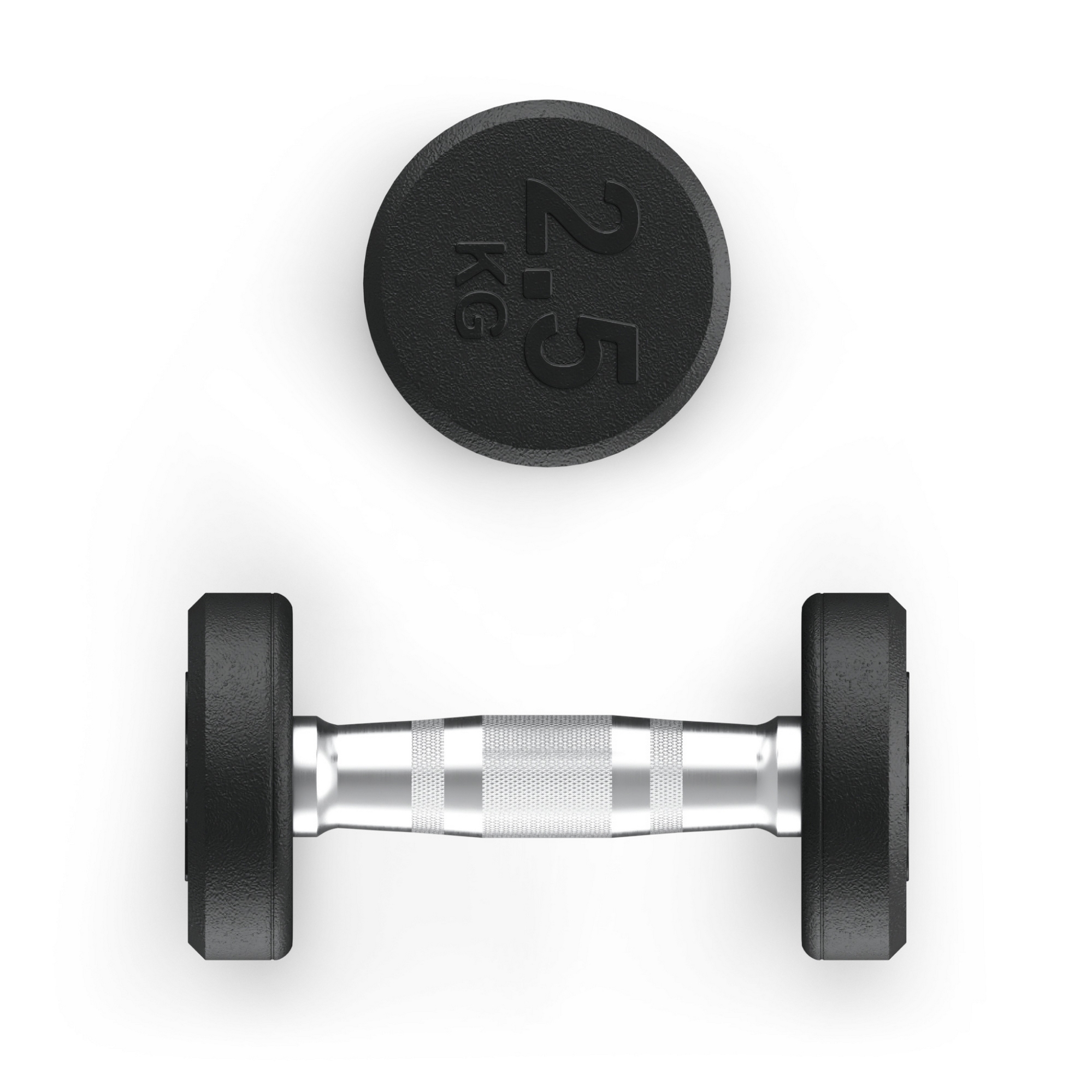Гантель круглая обрезиненная 2,5 кг UnixFit PRO DBRND2_5PBKx2 2 шт 1999_2000
