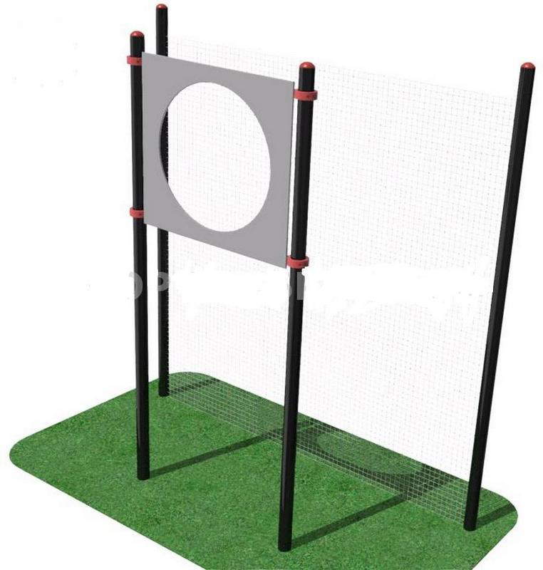 Мишень на стойках круглая для выполнения испытания Метание теннисного мяча в цель (дистанция 6 м) ФСИ 10912 762_800
