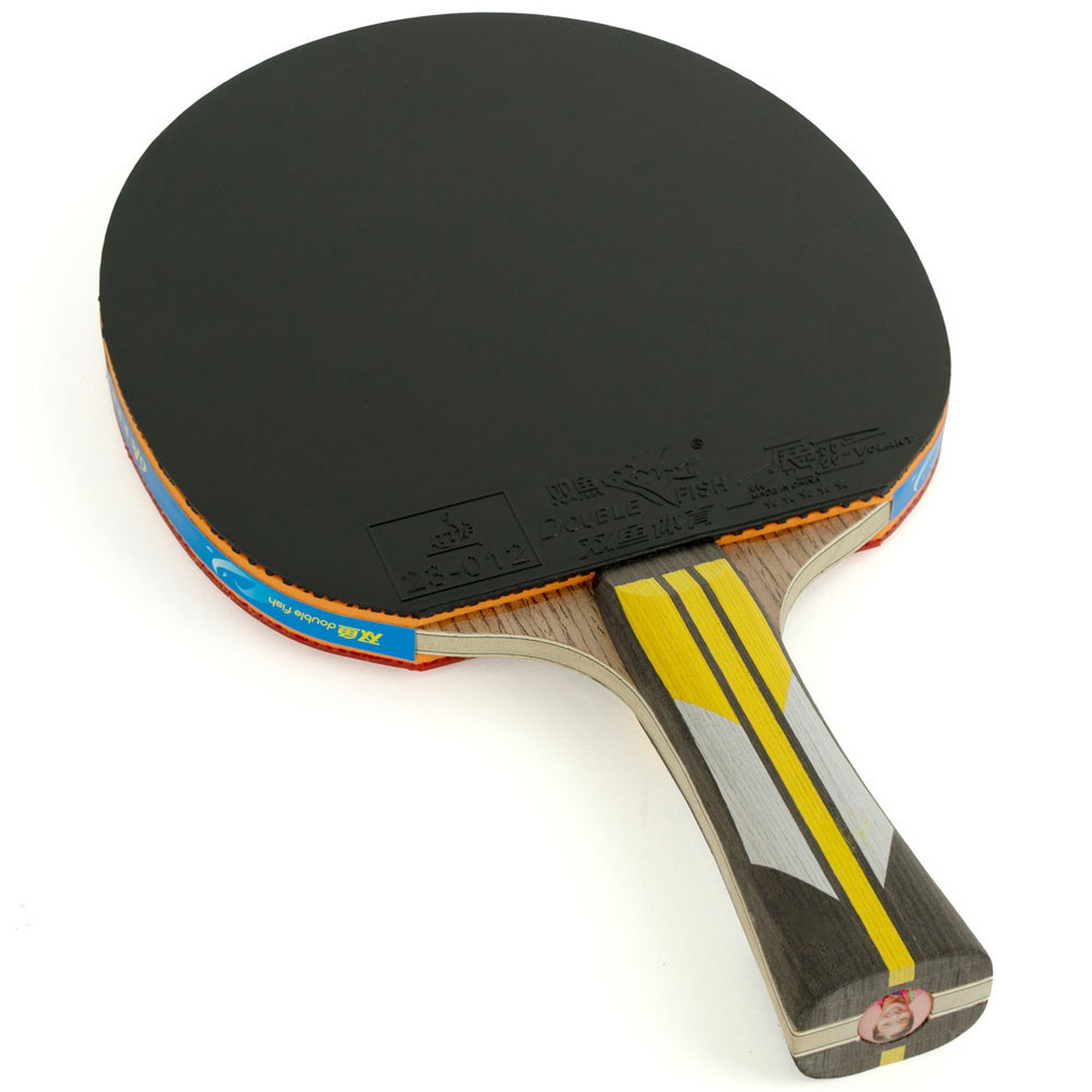 Ракетка для настольного тенниса Double Fish 6A+C, ITTF App+ 2 мяча V40+мм 2000_2000