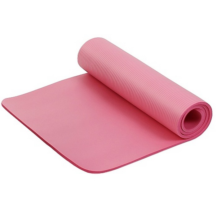 Коврик для фитнеса и йоги Larsen NBR 183х60х1см розовый 700_700