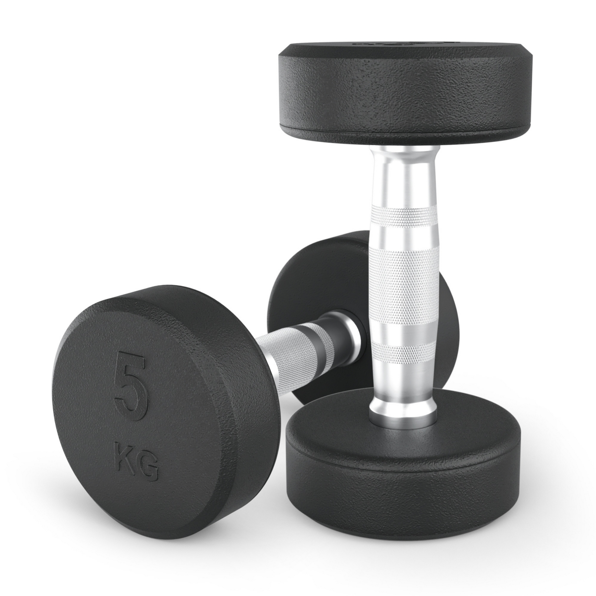 Гантель круглая обрезиненная 5 кг UnixFit PRO DBRND5PBKx2 2 шт 1999_2000