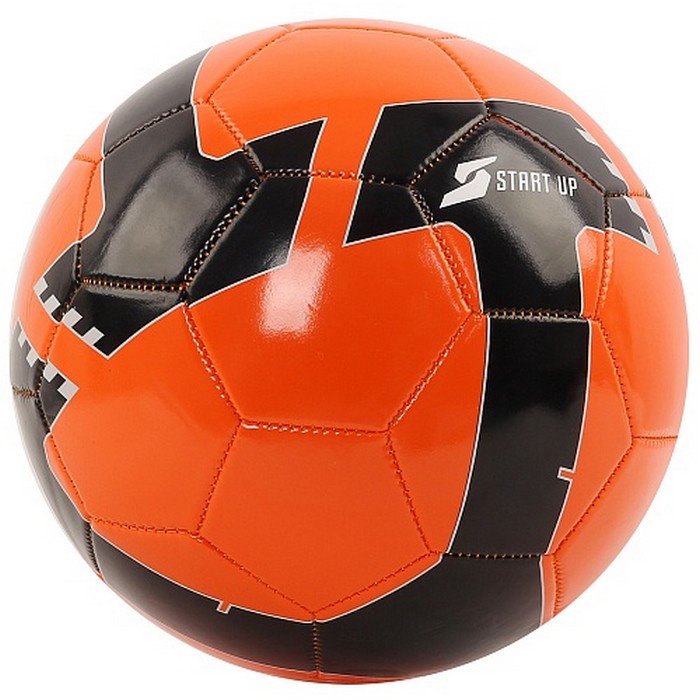Мяч футбольный для отдыха Start Up E5120 оранжевый/черный р.5 700_700