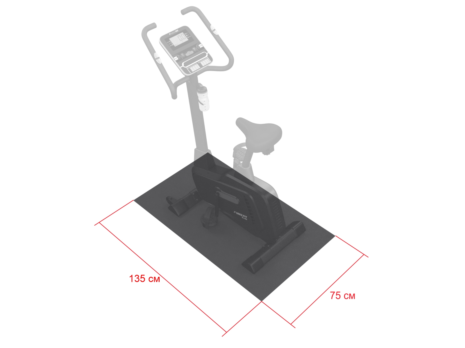 Коврик для кардиотренажеров (135/75) UnixFit CARPU135 1600_1200