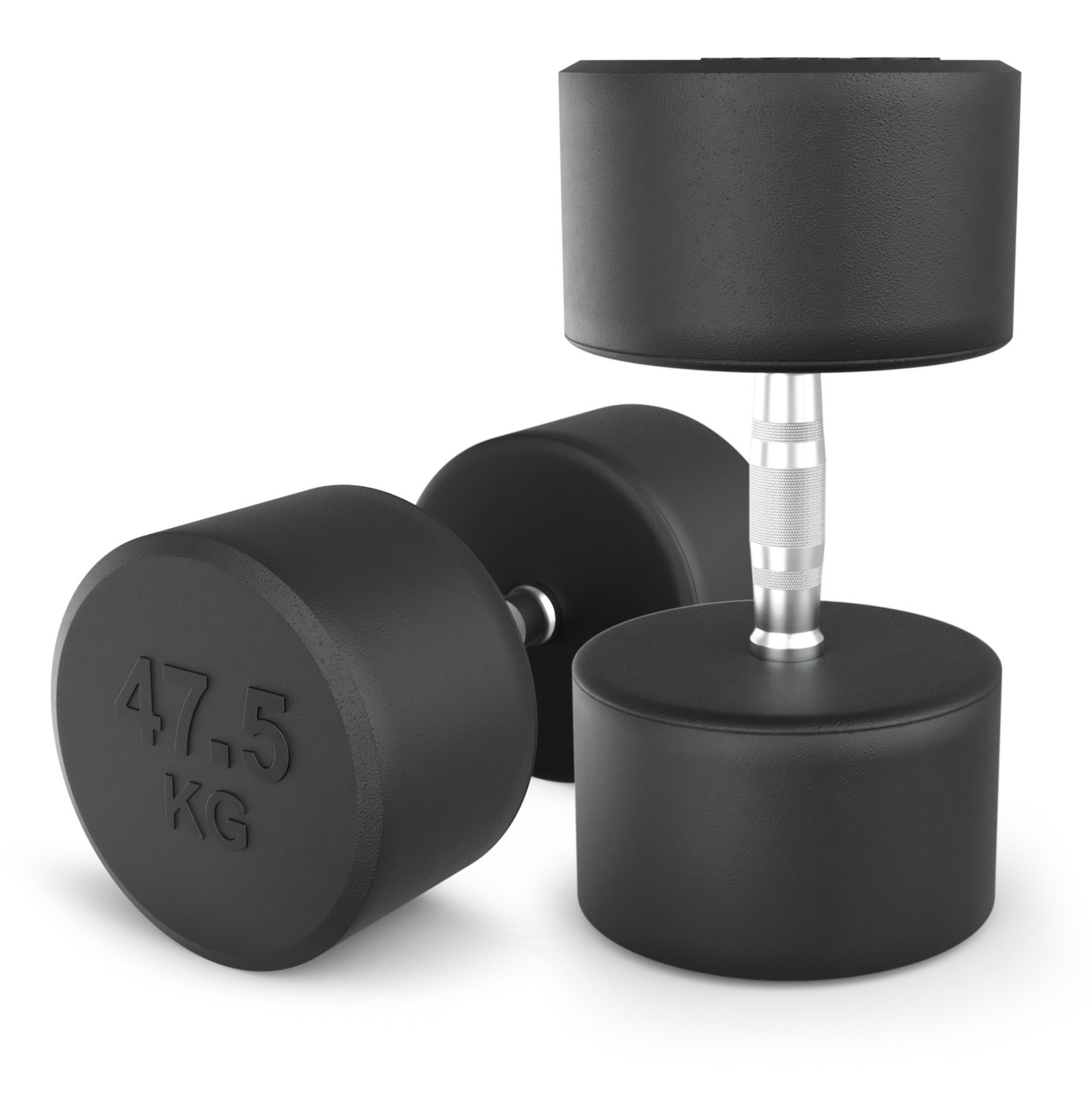 Гантель круглая обрезиненная 47,5 кг UnixFit PRO DBRND47_5PBKx2 2 шт 1999_2000