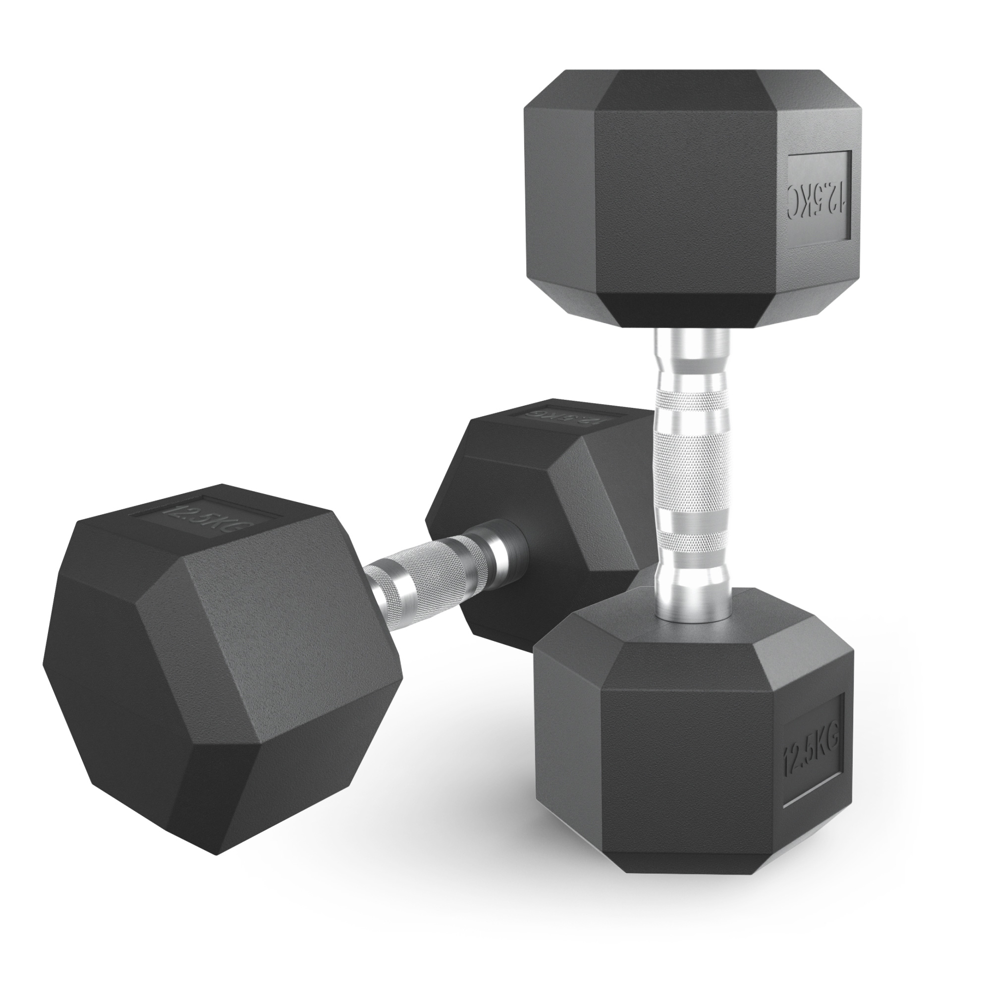 Гантель гексагональная обрезиненная 12,5 кг UnixFit DBHEX12_5x2 2 шт 2000_2000