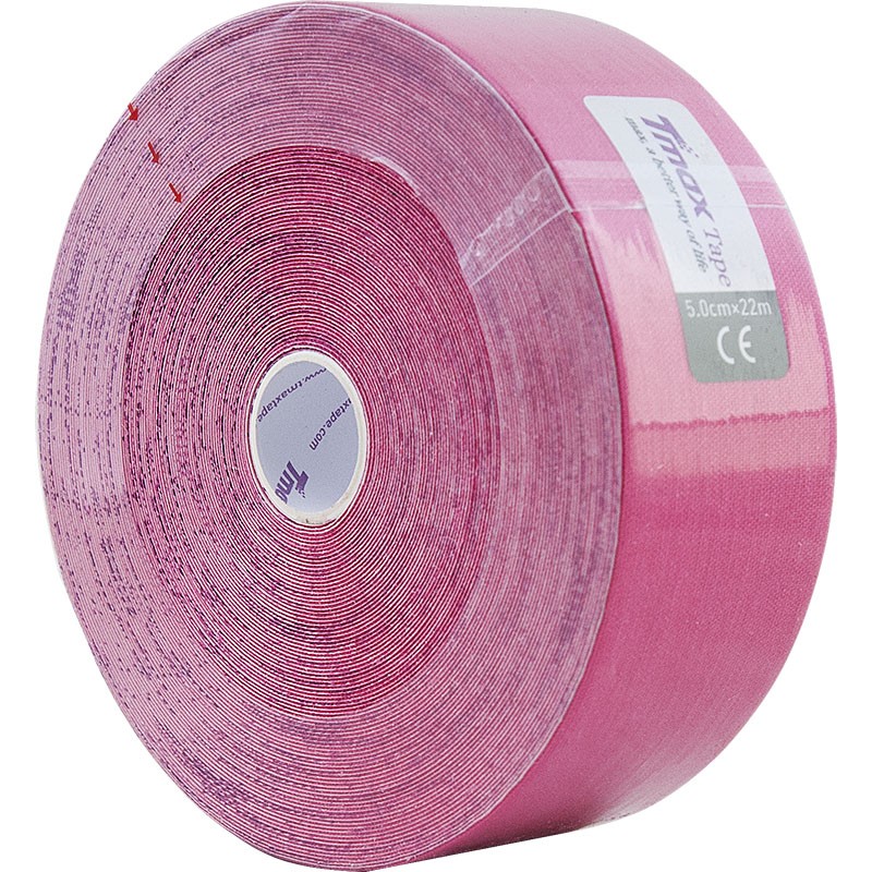 Тейп кинезиологический Tmax 22m Extra Sticky Pink розовый 800_800