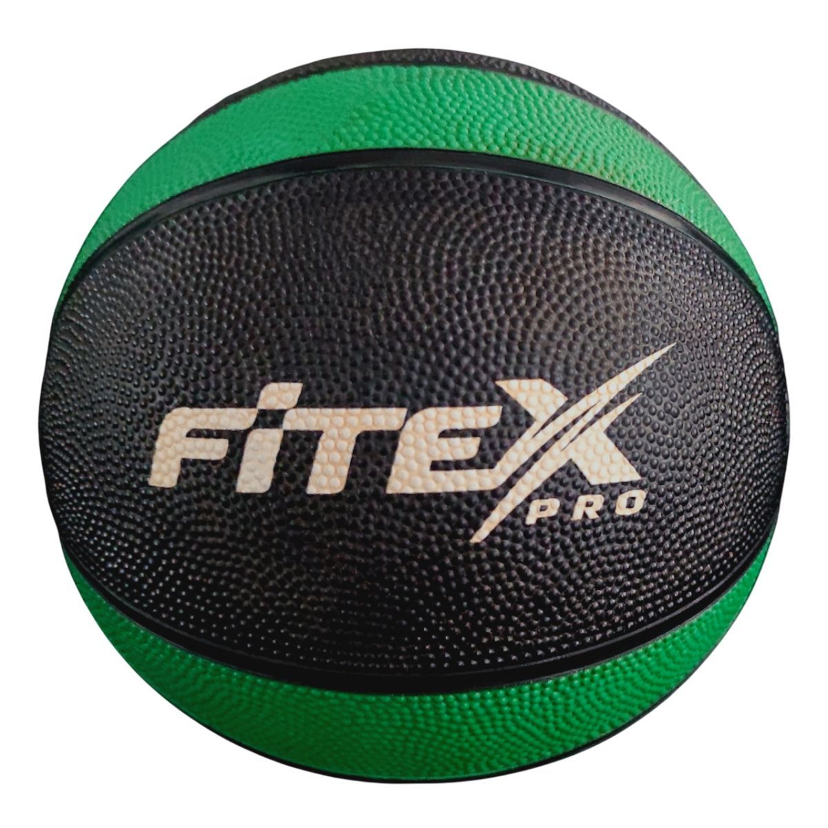 Медбол 4кг Fitex Pro FTX-1212-4kg черный с зеленым 1200_1200