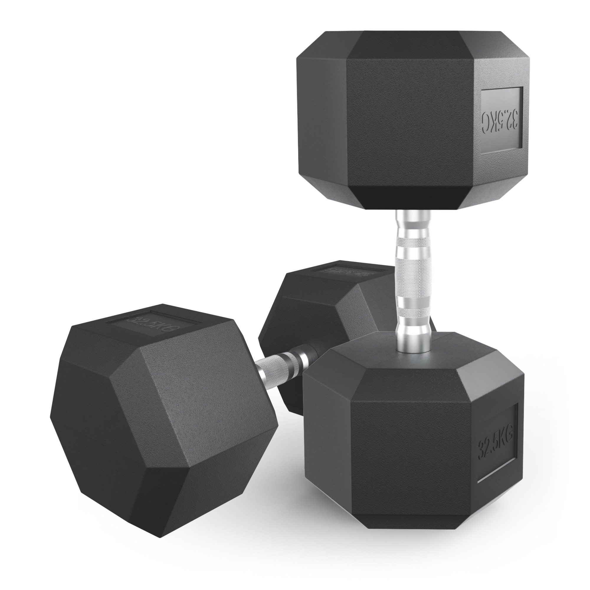 Гантель гексагональная обрезиненная 32,5 кг UnixFit DBHEX32_5x2 2 шт 2000_2000
